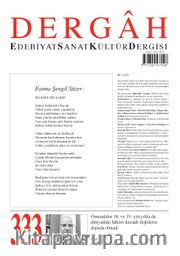 Dergah Edebiyat Sanat Kültür Dergisi Sayı 333 Kasım 2017