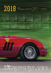 2018 Takvimli Poster - Arabalar Ferrari
