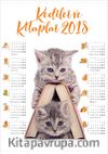 2018 Takvimli Poster - Kediler ve Kitaplar - Kitap Ev