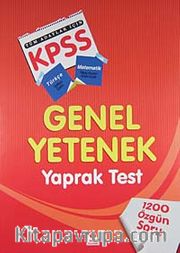 KPSS Genel Yetenek Yaprak Test 1200 Özgün Soru