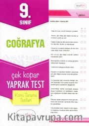 9. Sınıf Coğrafya Konu Tarama Yaprak Testleri