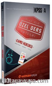 2018 KPSS A KamuHukuku (Anayasa-İdare-Ceza) Özel Ders Notları (Akıllı Telefon Uygulamalı