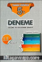 11. Sınıf Tamamı Çözümlü 5 Deneme