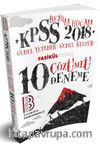 2018 KPSS Genel Yetenek Genel Kültür Tamamı Çözümlü 10 Deneme