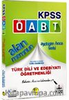 2018 KPSS ÖABT Alan Memnun Türk Dili ve Edebiyatı Öğretmenliği Bilgi Notları İle Destekli Soru Bankası 