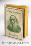 Kitap Şeklinde Ahşap Hediye Kutu Tarih ve Yazarlar - Anna Karenina - Tolstoy