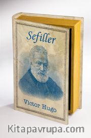 Kitap Şeklinde Ahşap Kutu - Tarih ve Yazarlar - Sefiller - Victor Hugo