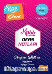 2018 KPSS Eğitim Bilimleri Program Geliştirme Ders Notları