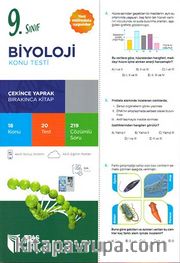 9. Sınıf Biyoloji Yaprak Test Çek Kopar (Yeni Müfredat)