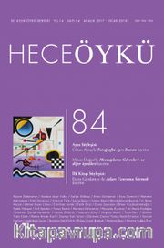 Yıl:14 Sayı:84 Aralık 2017 Ocak 2018 Hece Öykü İki Aylık Öykü Dergisi