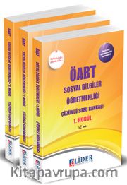 ÖABT Sosyal Bilgiler Öğretmenliği Modüler Çözümlü Soru Bankası (3 Kitap)