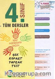 4. Sınıf Tüm Dersler Çek Kopart Yaprak Test