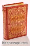Kitap Şeklinde Yaldızlı Ahşap Kutu - Çiçek Figürlü