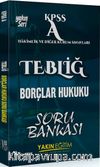 2018 KPSS A Tebliğ Borçlar Hukuku Soru Bankası