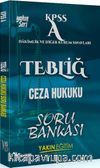 2018 KPSS A Tebliğ Ceza Hukuku Soru Bankası