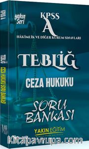 2018 KPSS A Tebliğ Ceza Hukuku Soru Bankası