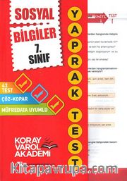 7. Sınıf Sosyal Bilgiler Yaprak Testi