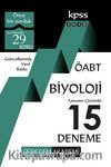 2018 KPSS ÖABT Biyoloji Tamamı Çözümlü 15 Deneme