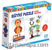 Eğitici Puzzle - Neşeli Hayvanlar (CA.5028)