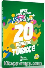 2018 KPSS Evveliyat Türkçe Tamamı Çözümlü 20 Deneme
