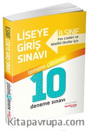 2018 Liselere Giriş Sınavına Hazırlık Tamamı Çözümlü 10 Deneme Sınavı