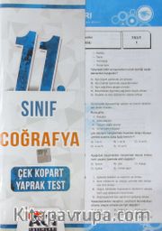 11. Sınıf Coğrafya Çek Kopart Yaprak Test