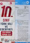 10. Sınıf Türk Dili ve Edebiyatı Çek Kopart Yaprak Test
