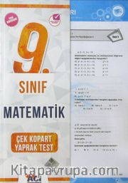 9. Sınıf Matematik Çek Kopart Yaprak Test