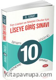 8. Sınıf Liselere Giriş Sınavı Tamamı Çözümlü 10 Deneme Sınavı 
