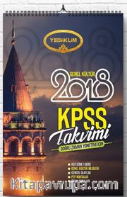 2018 KPSS Genel Kültür Takvimi