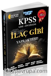 KPSS Lise-Ön Lisans İlaç Gibi Yaprak Test