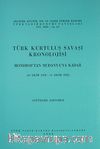 Türk Kurtuluş Savaşı Kronolojisi-1