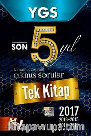 YGS Son 5 Yıl Tamamı Çözümlü Çıkmış Sorular Tek Kitap