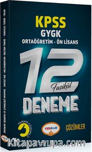 2018 KPSS Ortaöğretim-Önlisans Tamamı Çözümlü 12 Fasikül Deneme