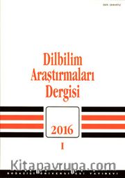 Dilbilim Araştırmaları Dergisi 2016/I