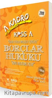 2018 KPSS A Borçlar Hukuku Konu Anlatımlı Kitap