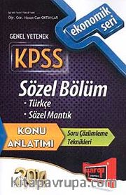 2014 KPSS Genel Yetenek Sözel Bölüm Konu Anlatımı (Ekonomik Seri)