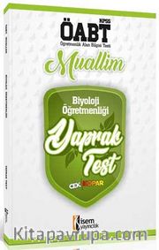 2019 ÖABT Muallim Biyoloji Öğretmenliği Yaprak Test 