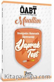 2019 ÖABT Muallim Ortaöğretim Matematik Öğretmenliği Yaprak Test 
