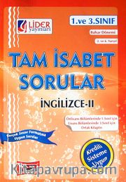 Tam İsabet Sorular İngilizce-II 1.ve 3.Sınıf Bahar Dönemi 2.ve 6.Yarıyıl