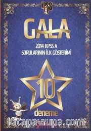 2014 KPSS A Grubu Gala Sorularının İlk Gösterimi 10 Deneme