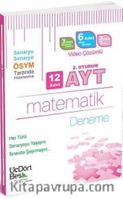 YKS 2. Oturum AYT Matematik 12 Adet Deneme Video Çözümlü