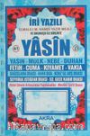 41 Yasin İri Yazılı Elmalılı M. Hamdi Yazır Meali ve Okunuşu ile Birlikte (Kod:Akra065) (Mavi)