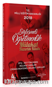 İndeks Akademi Yayınları 2018 Sözleşmeli Öğretmenlik Mülakat Hazırlık Kitabı