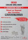 LGS Sözel Ve Sayısal Akıl Yürütme Muhakeme Becerisi
