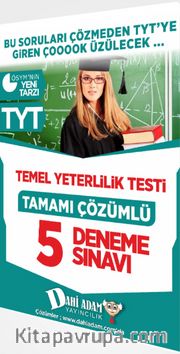 TYT Tamamı Çözümlü 5 Deneme Sınavı