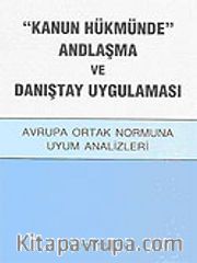 "Kanun Hükmünde" Andlaşma ve Danıştay Uygulaması / Avrupa Ortak Normuna Uyum Analizleri