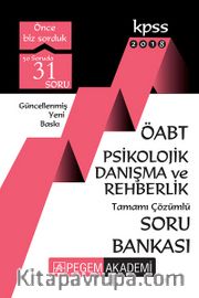 2018 KPSS ÖABT Psikolojik Danışma ve Rehberlik Soru Bankası