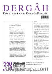 Dergah Edebiyat Sanat Kültür Dergisi Sayı 338 Nisan 2018