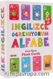 İngilizce Öğreniyorum Alfabe (Eğitici Flash Card)
